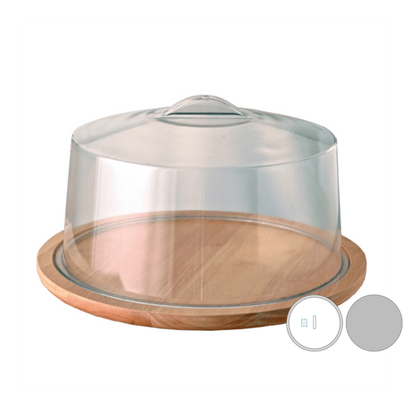 Wooden Swivel Base with Dome